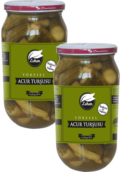 Ev Yapımı Yöresel Acur Turşusu Acılı 2 x 620 gr