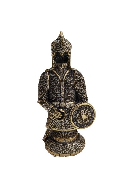 Fetih Zırh Ayetel Kürsi Işlemeli - Altın Renk - Ebat : 12 x 27 Cm. BIBLOYC597