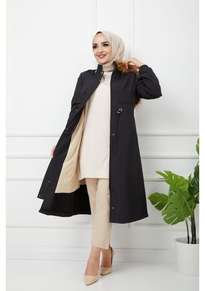 Siyah Içi Kürklü ve Su Geçirmez Kadın Kışlık Mont & Kaban indirimleri