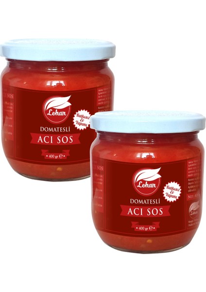 Ev Yapımı Acı Domatesli Sosu Acılı Sos 2 x 400 gr