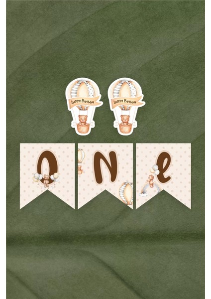 Ayıcık Temalı One Banner fiyatları