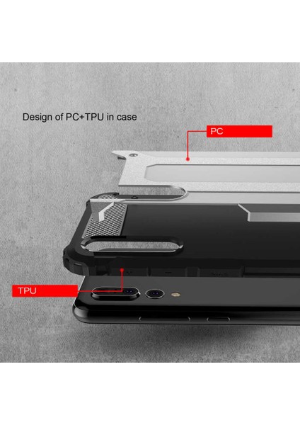 Kip GSM P20 Pro Kılıf Huawei Aksesuar Çift Katmanlı Köşe Korumalı Crash Silikon Kılıf