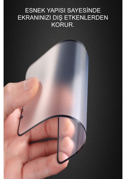 Caseworld Apple iPhone 14 Tam Kaplayan Mat Seramik Nano Esnek Ekran Koruyucu Cam
