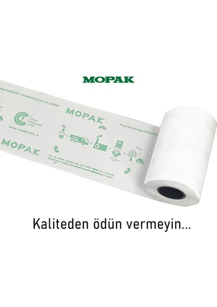 56 mm x 16 mt Termal Pos Yazarkasa Kağıdı 10 Paket 100 Rulo