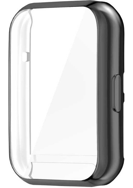 Huawei Watch Fit 2 Akıllı Saat Silikon Kasa Koruyucu Gard 02 Siyah