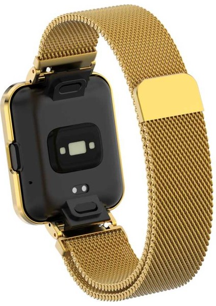 Xiaomi Redmi Watch 2 Lite Mıktanıslı Metal Örgü Tasarım Milano Loop Kordon KRD-58 Lacivert fırsatları