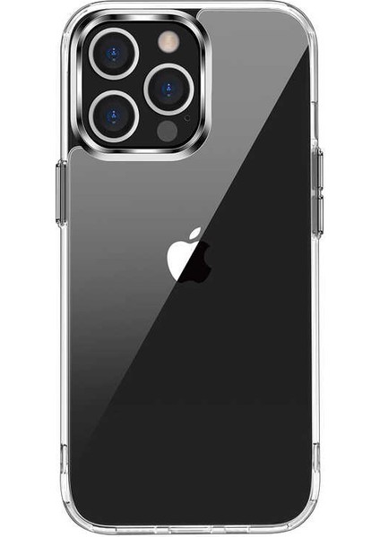 Apple iPhone 14 Pro Max Kılıf Çift Katmanlı Şeffaf Pürüzsüz Sert Yüzey Silikon Forst SGS Sertifikalı Kapak Şeffaf