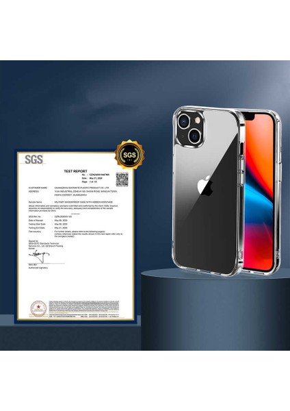 Apple iPhone 14 Pro Max Kılıf Çift Katmanlı Şeffaf Pürüzsüz Sert Yüzey Silikon Forst SGS Sertifikalı Kapak Şeffaf