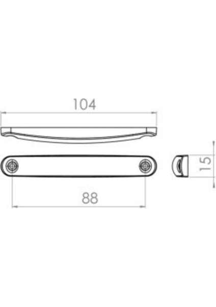 10 Adet 9 Ledli Parmak LED Lamba Sarı 12V-24V modelleri