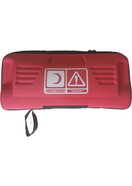 Lüks Ilk Yardım Çantası, Trafik Seti, Araç Muayene Çantası, Yangın Tüpü Vs... Kırmızı Renk