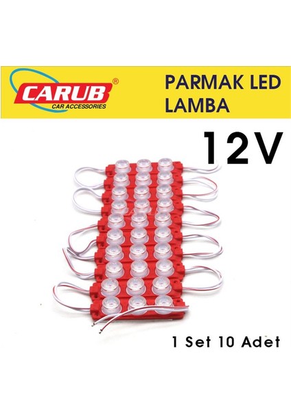 Parmak Modül LED Kırmızı 12V