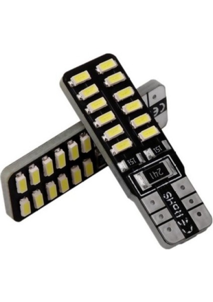 T10 Dipsiz W5W Canbus 24 Ledli Beyaz Park Plaka Ampulü (2 Adet) modelleri