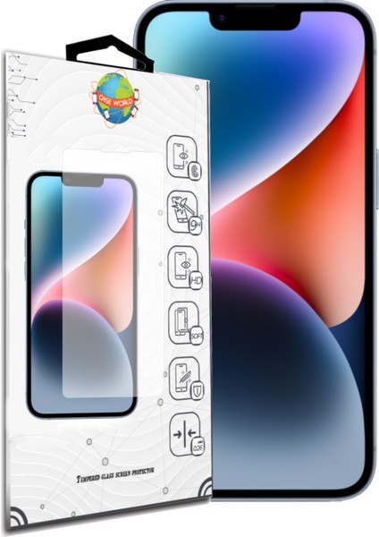 Caseworld Apple iPhone 14 Plus Temperli Ekran Koruyucu Kırılmaz Cam fiyatları