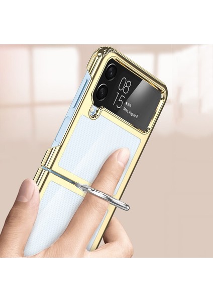 Qichenga Samsung Galaxy Z Flip 3 Parmak Yüzük Şeffaf Kaplama Sert Pc Koruma Cep Telefonu Kılıfı (Yurt Dışından) modelleri