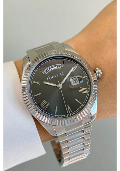 FC24130M.01 Gümüş Renk Çelik Kordon 3 Atm Su Geçirmez 2 Yıl Garantili Erkek Kol Saati