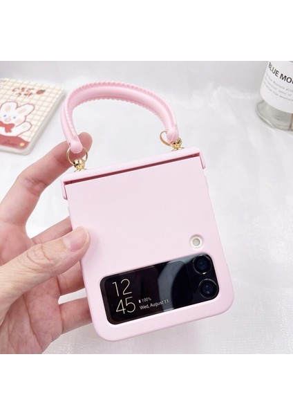 Qichenga Samsung Galaxy Z Flip 3 Bilek Bandı Macaron Hard Pc Her Şey Dahil Menteşe Tam Koruma Cep Telefonu Kılıfı (Yurt Dışından) indirimleri