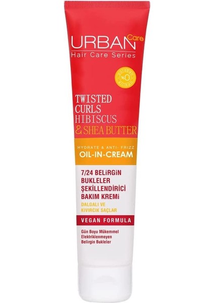 Curl Hibiscus Water & Shea Butter Durulanmayan Krem