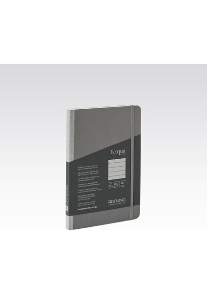 : Ecoqua Plus Kumaş Cilt Noktalı Defter : Antrasit : A6 (90 gr - 80 Yaprak)