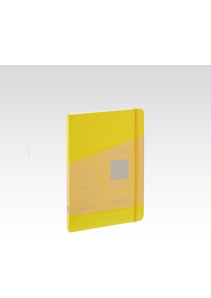 : Ecoqua Plus Dikiş Ciltli Noktalı Defter : Sarı : A4 (90 gr - 80 Yaprak)