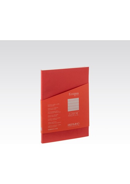 : Ecoqua Plus Tutkal Ciltli Noktalı Defter : Kırmızı : A5 (90 gr - 80 Yaprak)