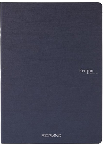 : Ecoqua Orginal Tel Zımbalı Çizgili Defter : Lacivert : A5 (40 Yaprak - 90 Gr)