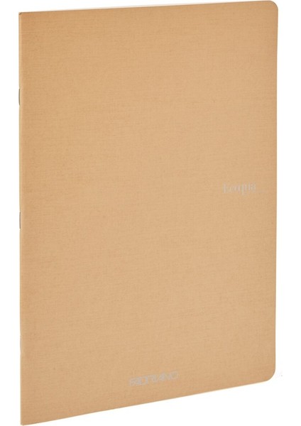 : Ecoqua Orginal Tel Zımbalı Noktalı Defter : Kahverengi : A5 (40 Yaprak - 90 Gr)