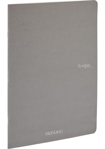 : Ecoqua Orginal Tel Zımbalı Çizgisiz Defter : Antrasit : A5 (40 Yaprak - 90 Gr)