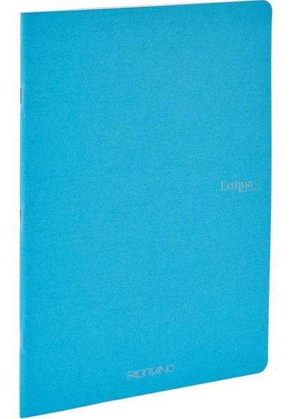 : Ecoqua Orginal Tel Zımbalı Çizgisiz Defter : Turkuaz : A5 (40 Yaprak - 90 Gr)