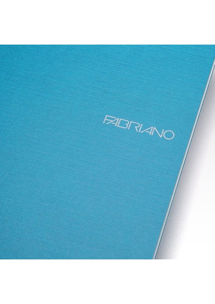 : Ecoqua Orginal Tel Zımbalı Çizgisiz Defter : Turkuaz : A5 (40 Yaprak - 90 Gr)