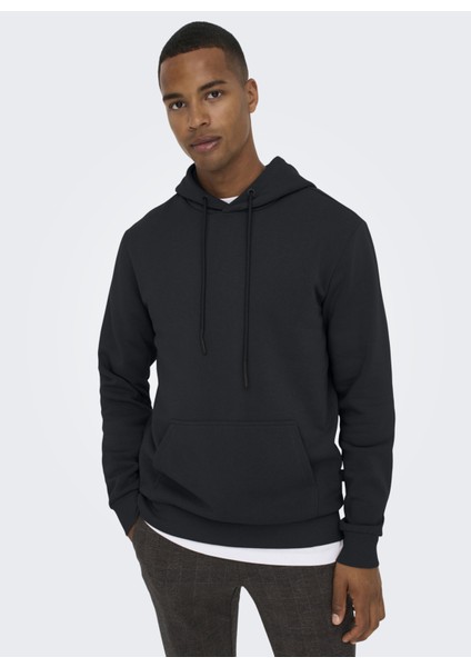 Koyu Lacivert Erkek Sweat Shirt Onsceres Hoodie Sweat Noos indirimleri
