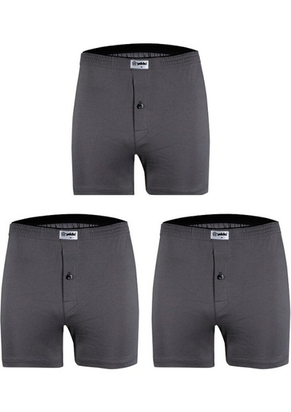 3'lü Yıldız Erkek Havlu Bel Penye Boxer
