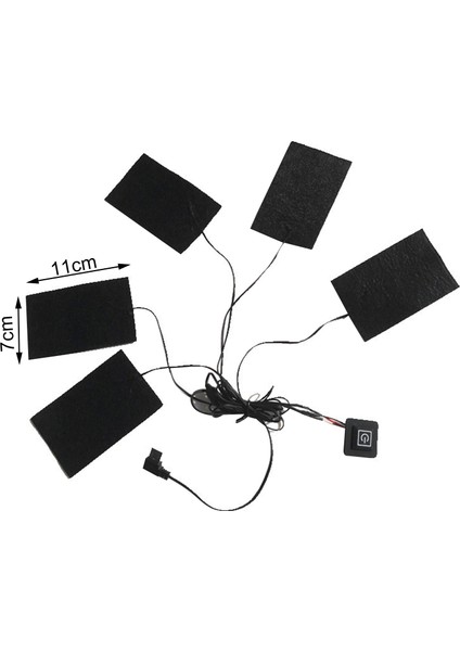 Elektrikli Giysiler Isıtma Pedi Yıkanabilir Sıcak USB Sonbahar Yelek Isıtma(Yurt Dışından)