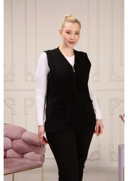 Rahat Kullanışlı Polar Yelek - Büyük Beden Anne Yeleği fiyatları