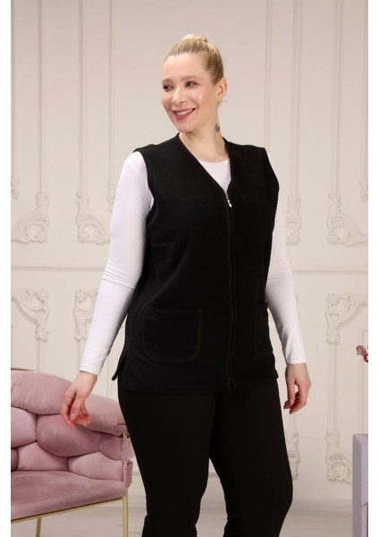 Rahat Kullanışlı Polar Yelek - Büyük Beden Anne Yeleği modelleri