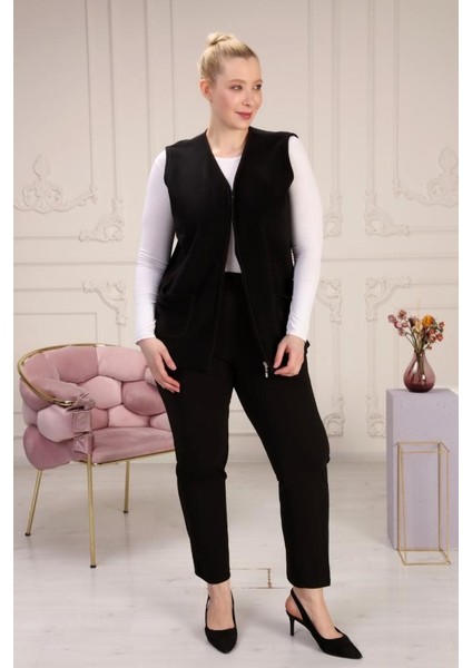 Rahat Kullanışlı Polar Yelek - Büyük Beden Anne Yeleği fırsatları