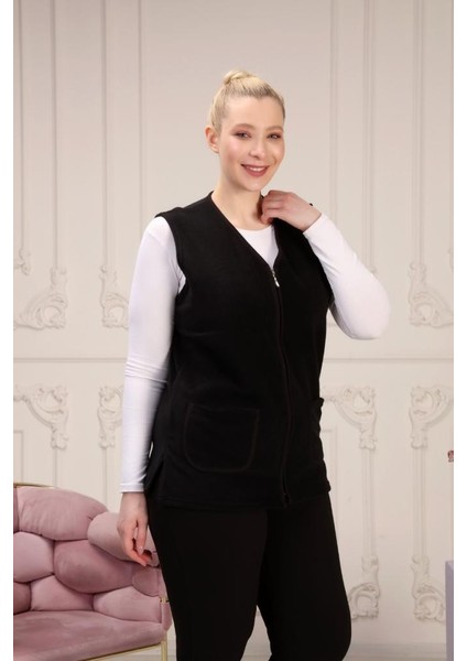 Rahat Kullanışlı Polar Yelek - Büyük Beden Anne Yeleği indirimleri