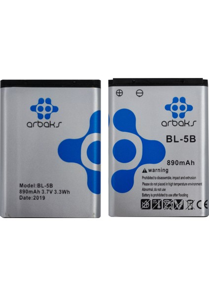 Nokia Bl-5b Uyumlu Veltex NT-96177 900 Mah Batarya