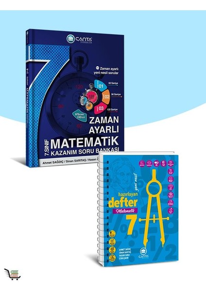 Çanta Yayınları 7. Sınıf Matematik Defter ve Kazınımlı Soru Bankası Seti