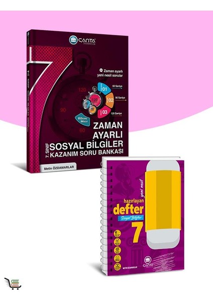 Çanta Yayınları 7. Sınıf Sosyal Bilgiler Defter ve Kazınımlı Soru Bankası Seti