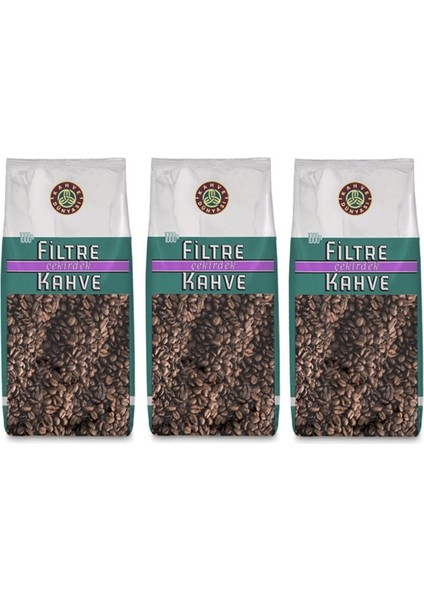 Kahve Dünyası Filtre Kahve Çekirdek 3 Adet 1 Kg.