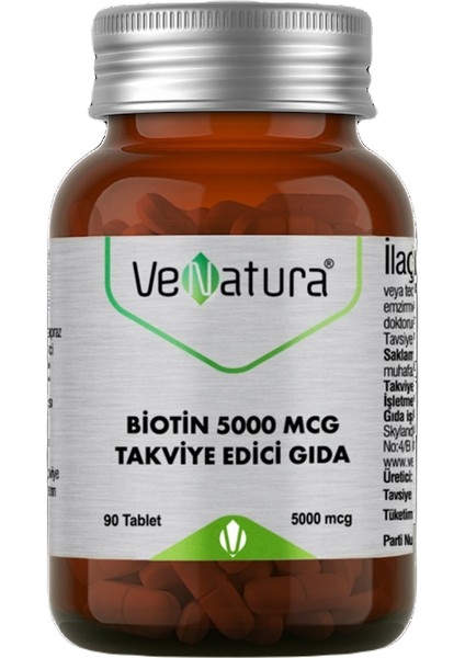 Biotin 5000 Mcg 30 Tablet