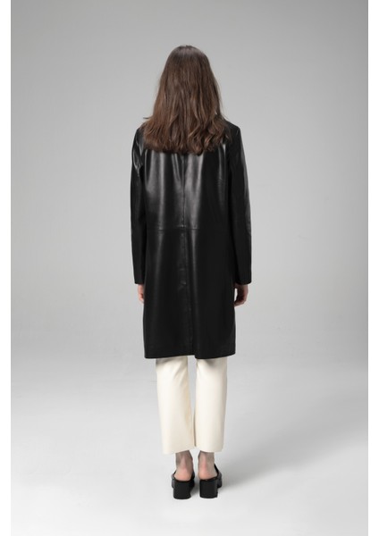 WM033 Gerçek Deri Kadın Trençkot fiyatları