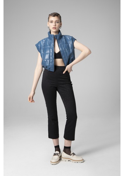 WM054 Gerçek Deri Kadın Şişme Yelek modelleri