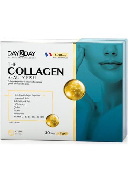 DAY2DAY Beauty Fısh Collagen Vişne Aromalı 30 Saşe