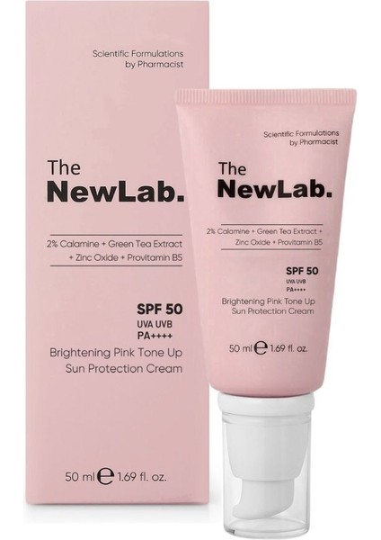 The Newlab Aydınlatıcı ve Cilt Tonu Eşitleyici Güneş Kremi 50 + Spf NL35