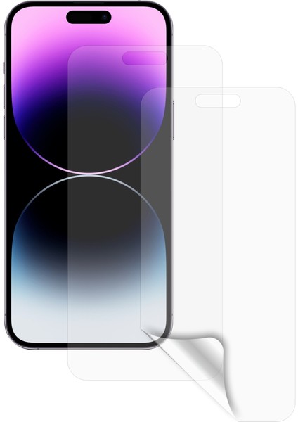 Iphone 14 Pro ile Uyumlu Esnek Nano Ekran Koruyucu Film Hd Şeffaf