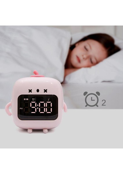Çocuklar Dijital Çalar Saat Kolay Ayar Erteleme Işlevi Çocuklar Için Gençler Yetişkinler Pembe (Yurt Dışından) fırsatları