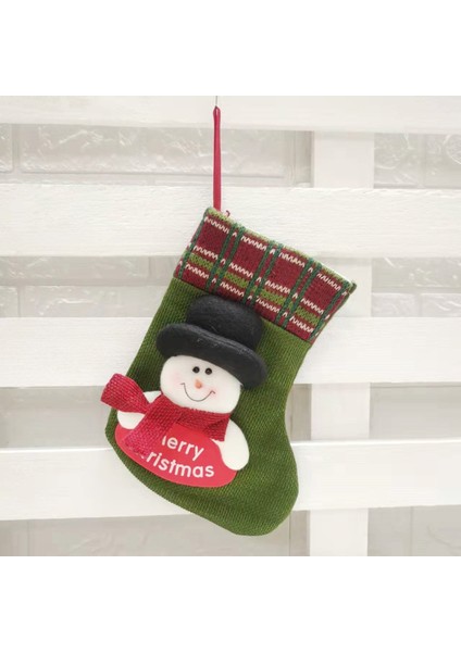 1 Adet Noel Temalı Kapı Süsü - Yeşil (Yurt Dışından)