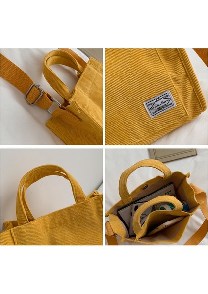 Kadife Küçük Kare Çanta - Sarı (Yurt Dışından) modelleri