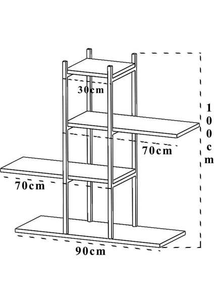Dekormila Metal Çiçeklik Cordoba
